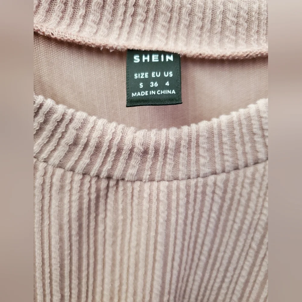 SHEIN LIGHT PINK LONG SLEEVES DRESS - Picture 4 of 7